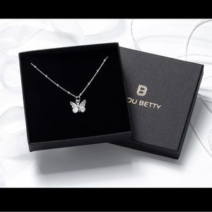 Butterfly Necklace, Silver Butterfly Necklace 18’